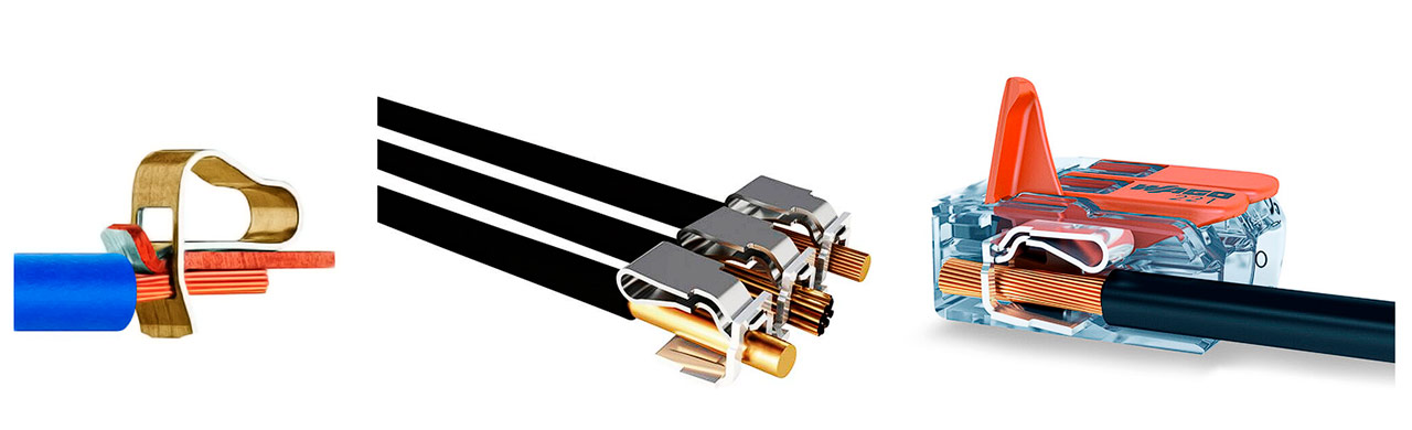 З'єднання проводів і кабелів за допомогою клем Wago за технологією CAGE CLAMP