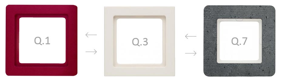 Berker Q.1 - Q.3 - Q.7 серії сумісні між собою