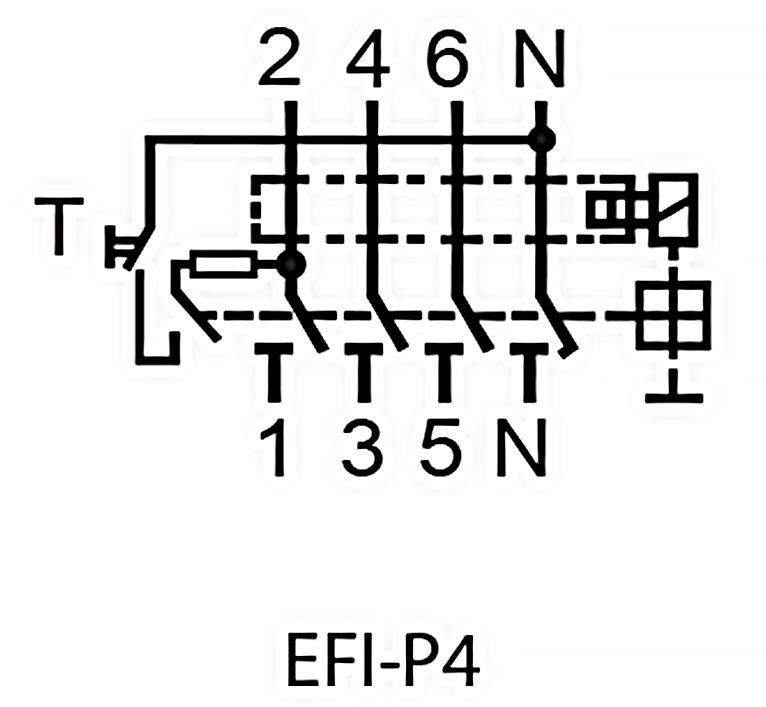 Схема підключення реле EFI-P4 2061611