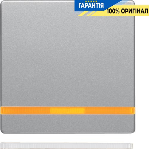 Клавіша одинарна з лінзою, алюміній, Berker «Q.1» «Q.3» «Q7» 16216084