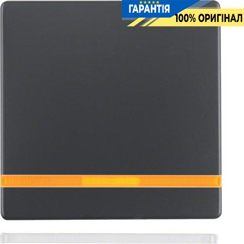 Клавиша одинарная с линзой, антрацит, «Q.1» «Q.3» «Q7» Berker 16216086
