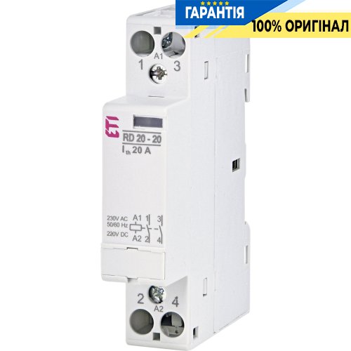 Контактор 2НВ, 20А, 230V/AC/DC, RD 20-20 ETI 2464004