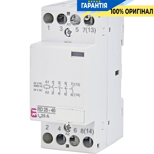 Контактор 4НВ, 40А 24V/AC/DC RD 25-40 ETI 2464011