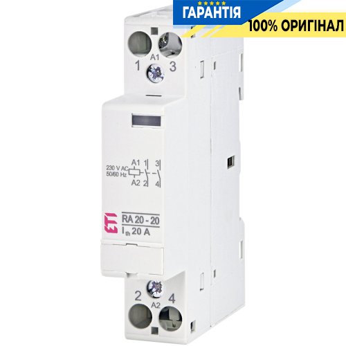 Контактор 2НВ, 20А, 230V/AC, RA 20-20 ETI 2464092