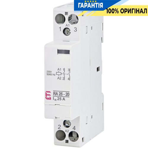 Контактор 2НВ, 25А, 230V/AC, RA 25-20 230V AC ETI 2464093