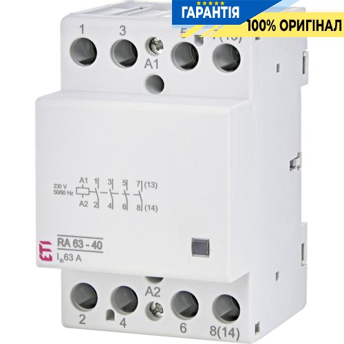 Контактор 4НО, 63А, 230V/AC, RA 63-40 230V AC ETI 2464096