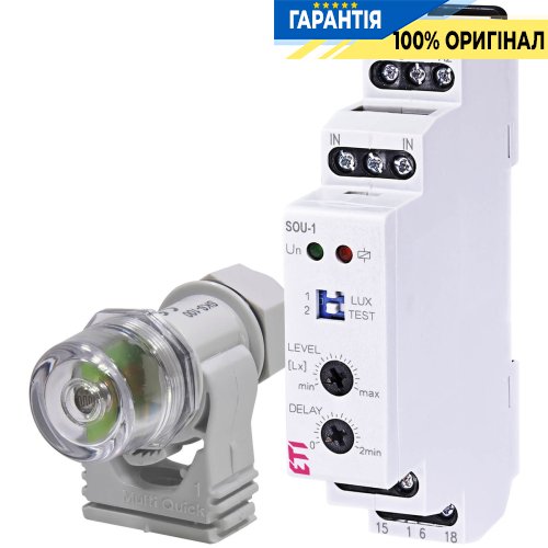 Сутінкове реле SOU-1 230V AC (1x16A AC1) ETI 2470011