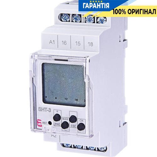 Програмоване цифрове реле SHT-3 UNI  12-240 AC/DC (1x16A AC1) ETI 2470056