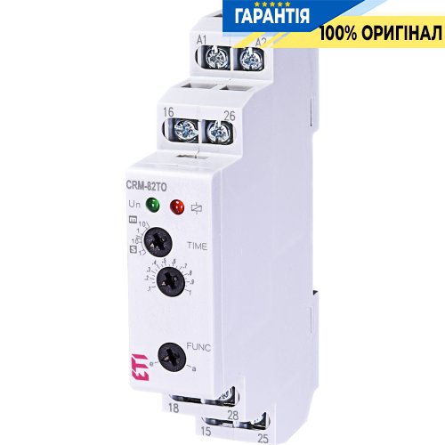 Реле задержки вкл./выключ CRM-82TO 12-240V AC/DC (2x8A AC1) ETI 2470074