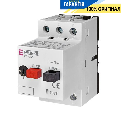 Автоматичний вимикач захисту двигуна MS25-25 ETI 4600320