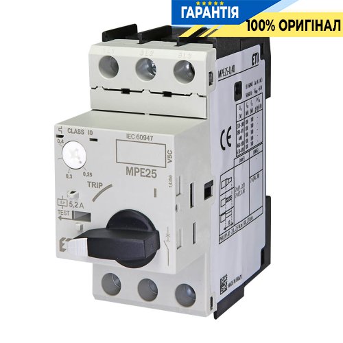 Автоматичний вимикач захисту двигуна MPE25-0,40 ETI 4648003
