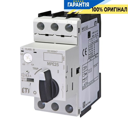 Автоматический выключатель защиты двигателя MPE25-0,63 ETI 4648004