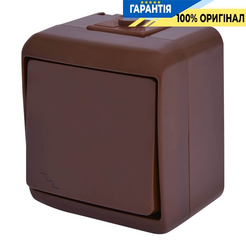 Вимикач "сходовий" VHE-3-KR (коричневий, IP54) ETI Hermetics 4668042