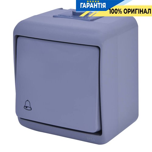 Кнопка "дзвоник" VHE-4-SR (сіра, IP54) ETI Hermetics 4668063