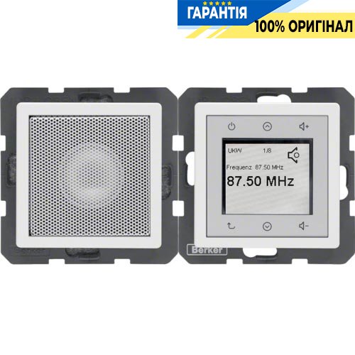 Radio Touch с динамиком, полярная белизна, «Q.1» «Q.3» «Q7» Berker 28806089
