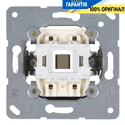 Механізм вимикача 1-клавішний 1-полюсний прохідний Jung Eco Profi EP406U | ELECTRICA.NET.UA