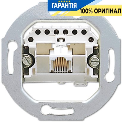 Механизм телефонной розетки 1-порт. UAE Jung Eco Profi EPUAE8UPO | ELECTRICA.NET.UA