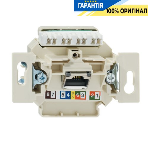 Механізм комп'ютерної неекр. розетки 1-порт. UAE Jung Eco Profi EPUAE8UPOK6US | ELECTRICA.NET.UA
