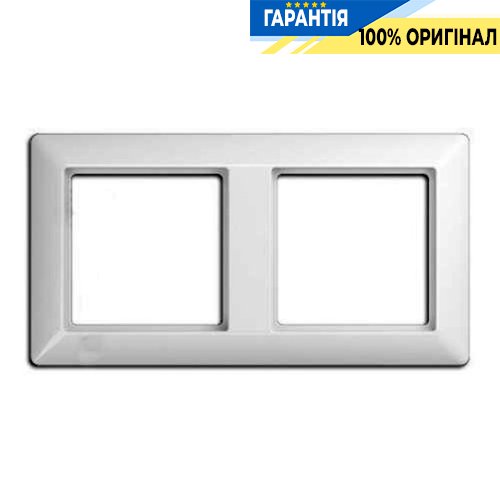 Рамка 2-постова Jung Eco Profi EP482WW, білий | ELECTRICA.NET.UA