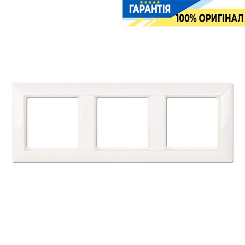 Рамка 3-постовая Jung Eco Profi EP483WW, белый | ELECTRICA.NET.UA