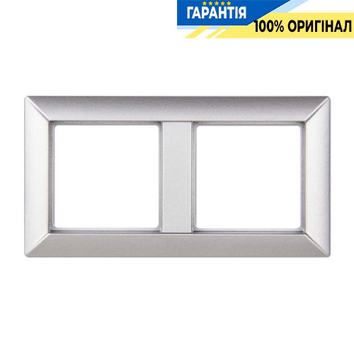 Рамка 2-постова Jung Eco Profi EP482AL, алюміній | ELECTRICA.NET.UA