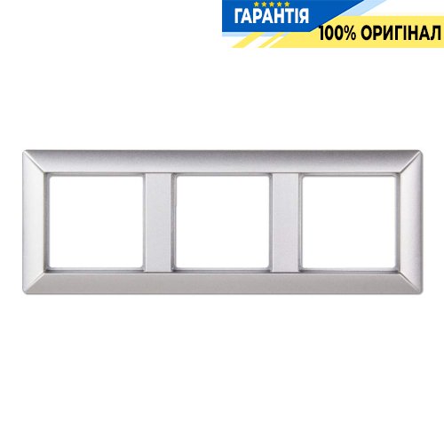 Рамка 3-постова Jung Eco Profi EP483AL, алюміній | ELECTRICA.NET.UA