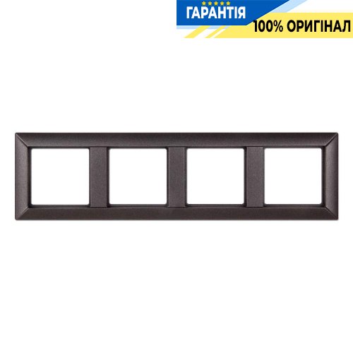 Рамка 4-постовая Jung Eco Profi EP484AN, антрацит | ELECTRICA.NET.UA