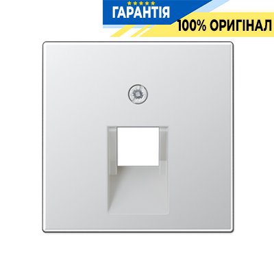 Накладка для одинарной розетки UAE Jung Eco Profi EP569-1BFPLUAAL, алюминий | ELECTRICA.NET.UA