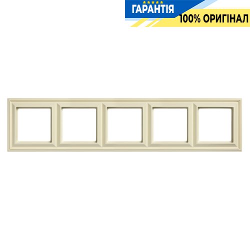 Рамка 5-постова Jung Eco Profi DECO EPD485, слонова кістка | ELECTRICA.NET.UA