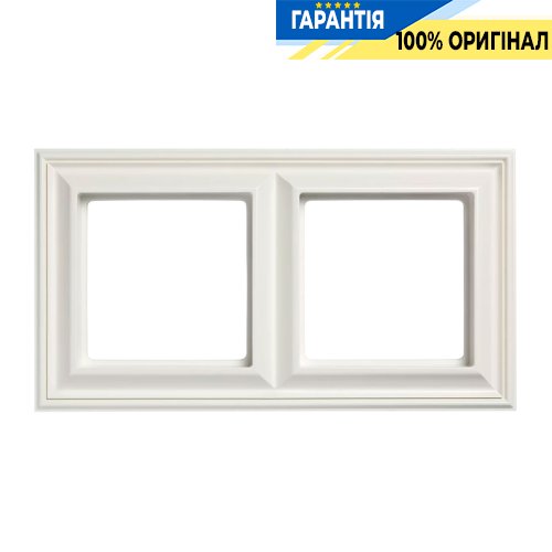 Рамка 2-постовая Jung Eco Profi DECO EPD482WW, белый | ELECTRICA.NET.UA