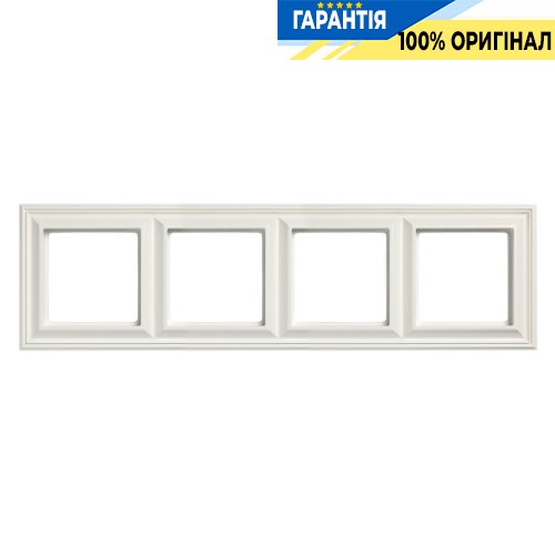 Рамка 4-постова Jung Eco Profi DECO EPD484WW білий | ELECTRICA.NET.UA