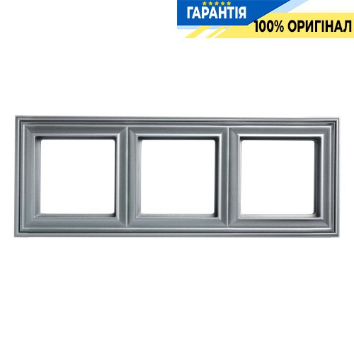 Рамка 3-постова Jung Eco Profi DECO EPD483AL, алюміній. | ELECTRICA.NET.UA