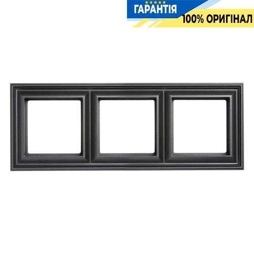 Рамка 3-постова Jung ECO Profi DECO EPD483AN, антрацит | ELECTRICA.NET.UA