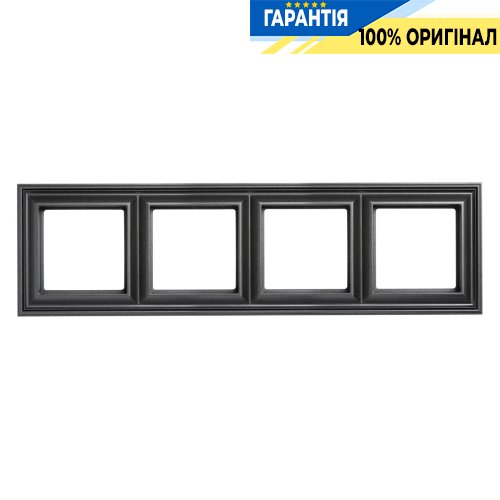 Рамка 4-постовая Jung Eco Profi DECO EPD484AN, антрацит | ELECTRICA.NET.UA