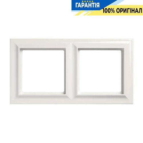 Рамка 2-постова Jung Eco Profi STANDART EPS482WW, білий | ELECTRICA.NET.UA