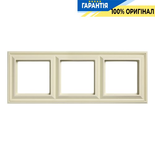 Рамка 3-постова Jung Eco Profi STANDART EPS483, слонова кістка | ELECTRICA.NET.UA