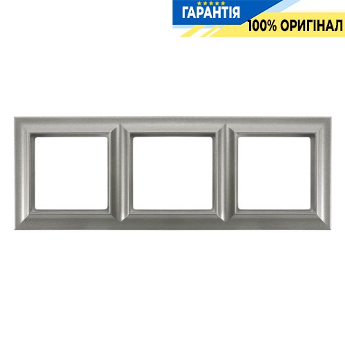 Рамка 3-постова Jung Eco Profi STANDART EPS483AL, алюміній | ELECTRICA.NET.UA