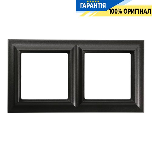 Рамка 2-постовая Jung Eco Profi STANDART EPS482AN, антрацит | ELECTRICA.NET.UA