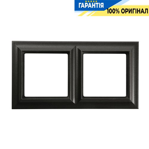 Рамка 2-постова Jung Eco Profi STANDART EPS482SWM, чорний матовий | ELECTRICA.NET.UA