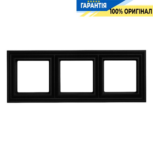 Рамка 3-постовая Jung Eco Profi DECO EPD483SWM, матовый черный | ELECTRICA.NET.UA