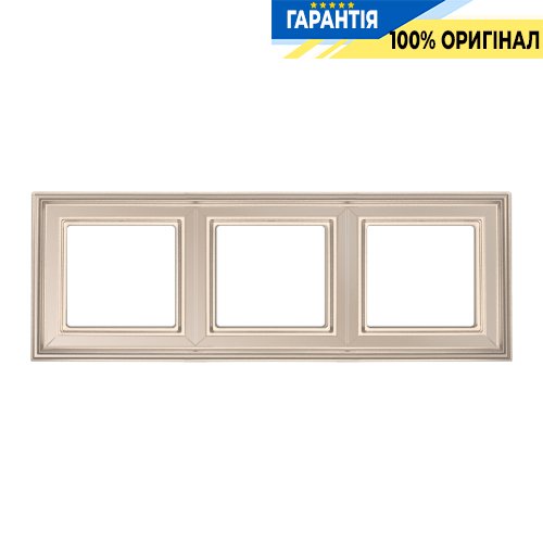 Рамка 3-постова Jung Eco Profi DECO EPD483CH, шампань | ELECTRICA.NET.UA