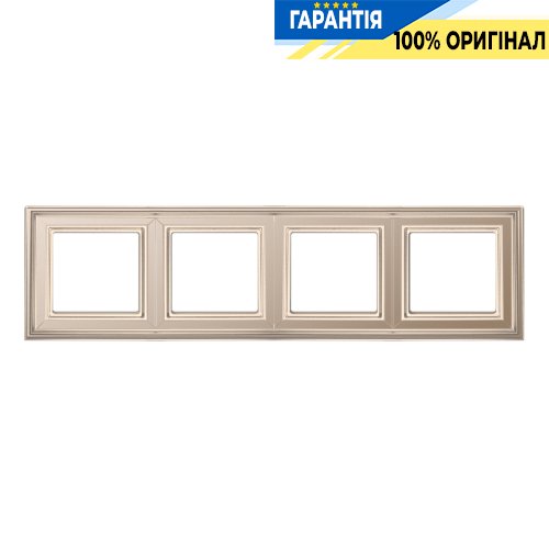 Рамка 4-постовая Jung Eco Profi DECO EPD484CH, шампань | ELECTRICA.NET.UA