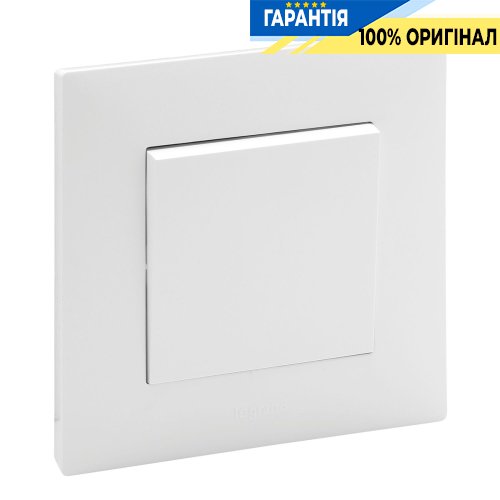 Перемикач 1-кл перехресний 10А, гвинтові клеми, Legrand Niloe Step 863107, білий | ELECTRICA.NET.UA