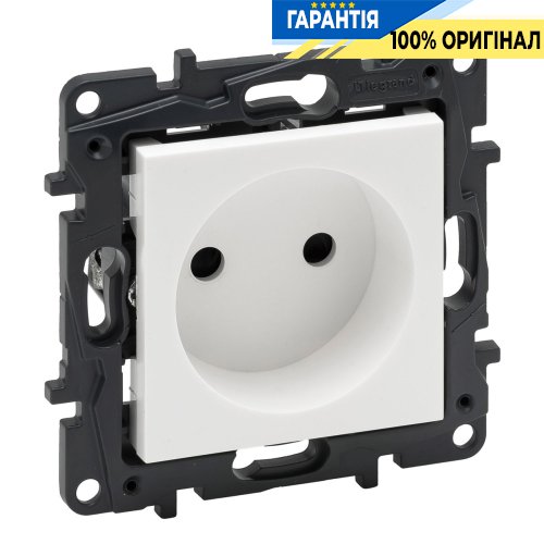 Розетка без з/к 16А, 250 В, гвинтові клеми, Legrand Niloe Step 863119, білий | ELECTRICA.NET.UA