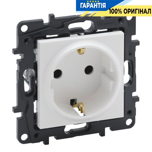 Розетка із з/к 16А, 250 В, гвинтові клеми, Legrand Niloe Step 863121, білий | ELECTRICA.NET.UA