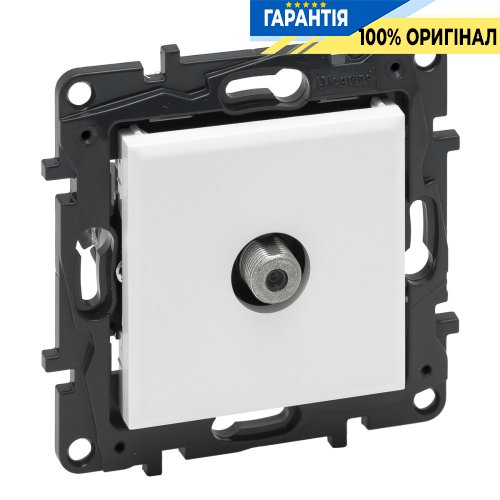 Розетка TV тип F «звезда» Legrand Niloe Step 863175, белый | ELECTRICA.NET.UA