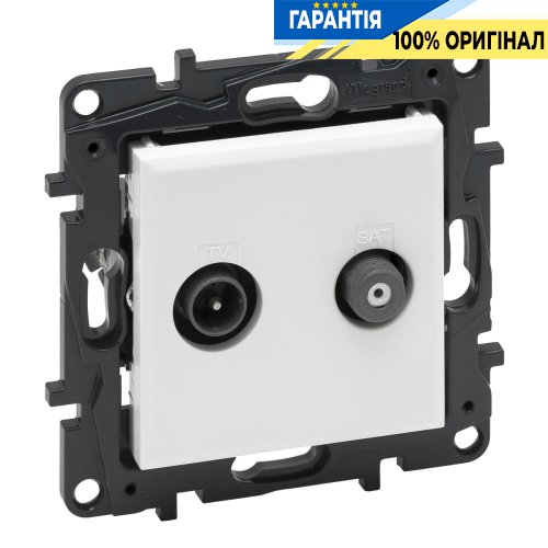 Розетка TV-SAT "зірка" Legrand Niloe Step 863183, білий | ELECTRICA.NET.UA