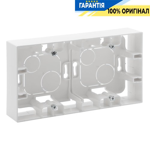 Коробка накладного монтажа 2-постовая Legrand Niloe Step 863198, белый | ELECTRICA.NET.UA