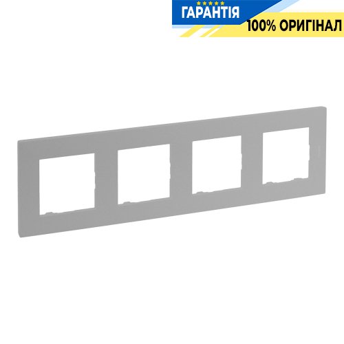 Рамка 4-постовая Legrand Niloe Step 863394, алюминий | ELECTRICA.NET.UA