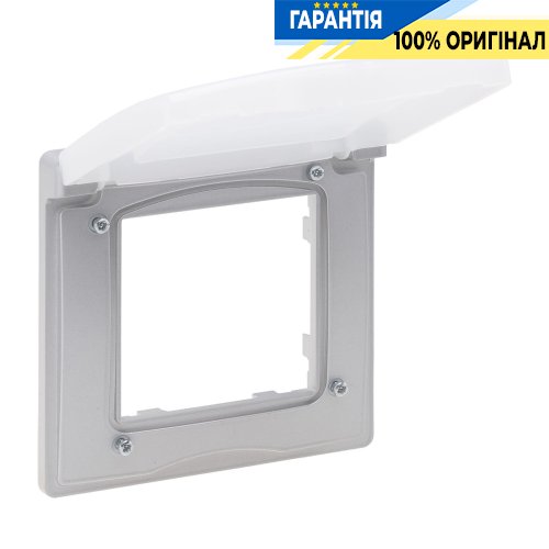 Рамка 1-постова IP44 Legrand Niloe Step 863396, алюміній | ELECTRICA.NET.UA